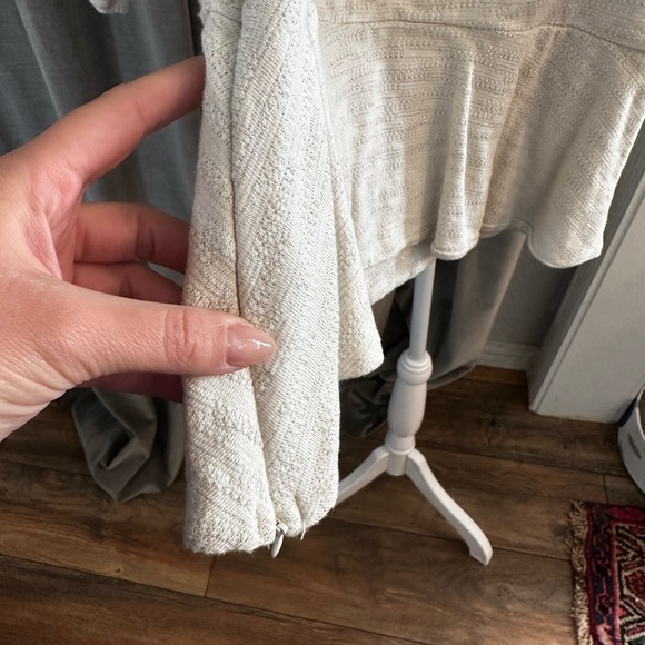 Anthropologie Porridge clothing beautiful top cream color size large - Picture 7 of 8